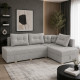 Диван ортопедический поворотный Мекко Mercury 3000*2150 Bonel Standart Hard Plus III категория Austin 17 Silver - фото 1
