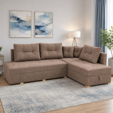 Диван ортопедический поворотный Мекко Mercury 3000*2150  Bonel Standart Hard Plus ткань Bagama 33 (MEK-161086)