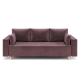 Ортопедический диван Мекко Oslo 2300*1000 Bonel Standart Hard Plus II категория Allure Premium Dusty Violet (MEK-161151) - фото 2