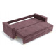 Ортопедический диван Мекко Oslo 2300*1000 Bonel Standart Hard Plus II категория Allure Premium Dusty Violet (MEK-161151) - фото 4