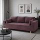 Ортопедический диван Мекко Oslo 2300*1000 Bonel Standart Hard Plus II категория Allure Premium Dusty Violet (MEK-161151) - фото 1