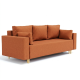 Ортопедический диван Мекко Oslo 2300*1000 Bonel Standart Hard Plus III категория Austin 9 Rust (MEK-161152) - фото 3