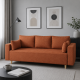 Ортопедический диван Мекко Oslo 2300*1000 Bonel Standart Hard Plus III категория Austin 9 Rust (MEK-161152) - фото 1