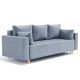 Ортопедический диван Мекко Oslo 2300*1000 Bonel Standart Hard Plus IV категория Bestseller Blue Fog (MEK-161153) - фото 2