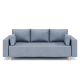 Ортопедический диван Мекко Oslo 2300*1000 Bonel Standart Hard Plus IV категория Bestseller Blue Fog (MEK-161153) - фото 3