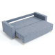 Ортопедический диван Мекко Oslo 2300*1000 Bonel Standart Hard Plus IV категория Bestseller Blue Fog (MEK-161153) - фото 4
