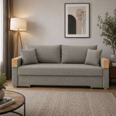 Ортопедический раскладной диван Мекко Reston 2250×960 Bonel Standart Hard Plus ткань Bagama 31 (MEK-161170)