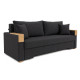 Ортопедический раскладной диван Мекко Reston 2250×960 Bonel Standart Hard Plus III категория Austin 21 Black - фото 3