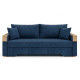 Ортопедический раскладной диван Мекко Reston 2250×960 Bonel Standart Hard Plus IV категория Bestseller Denim - фото 2