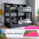 Комплект кровать двухъярусная LION Майнкрафт и Матрас Koala Oasis 90х190 см (LION-041530-ISM-051394) - фото 1