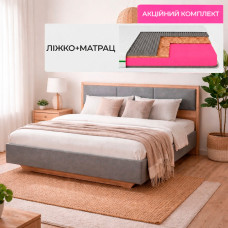 Комплект кровать двуспальная Сити-1600 и Матрас Koala Oasis 160х200 см (EVR-071115-ISM-051382)