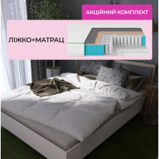 Комплект кровать двуспальная Сити-1600 и Матрас Koala Dream 160х200 см (EVR-071114-ISM-051024)