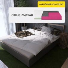 Комплект кровать двуспальная Сити-1600 и Матрас Koala Nimbus 160х200 см (EVR-071115-ISM-051164)