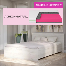 Комплект кровать двуспальная Соната-1600 и Матрас Koala Bambo 160х200 см (EVR-2679-ISM-051154)