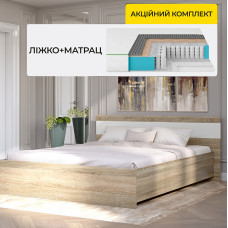 Комплект кровать двуспальная Соната-1600 и Матрас Koala Dream 160х200 см (EVR-2095-ISM-051024)