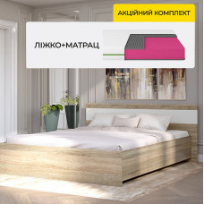 Комплект кровать двуспальная Соната-1600 и Матрас Koala Nimbus 160х200 см (EVR-2095-ISM-051164)