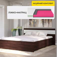 Комплект кровать двуспальная Соната-1600 и Матрас Koala Bambo 160х200 см (EVR-2094-ISM-051154)