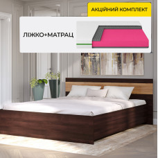 Комплект кровать двуспальная Соната-1600 и Матрас Koala Bambo 160х200 см (EVR-2093-ISM-051154)