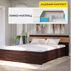 Комплект кровать двуспальная Соната-1600 и Матрас Koala Dream 160х200 см (EVR-2093-051024)