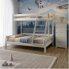 Двоярусне дитяче ліжко Mebigrand Атланта Айворі (S0505Y30R) 120-80х190 см (MBG-15378)