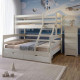 Двоярусне дитяче ліжко Mebigrand Чикаго Айворі (S0505Y30R) 140-80х200 см з ящиками (MBG-2232) - фото 1