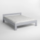 Двуспальная деревянная кровать Mebigrand Дели Светло-серый (RAL 7040) 160х200 см (MBG-2227) - фото 2