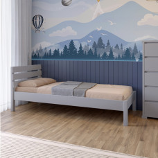 Кровать детская Mebigrand Бостон Светло-серый (RAL 7040) 80х190 см (MBG-2538)