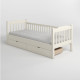Кровать детская Mebigrand Карина-2 Айвори (S0505Y30R) 70х190 см с задним бортиком и ящиками (MBG-2525) - фото 2