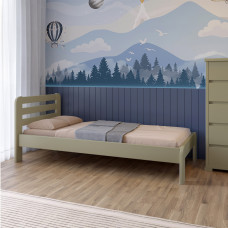 Кровать детская Mebigrand Ливия Оливковый (RAL1020) 80х190 см (MBG-2654)