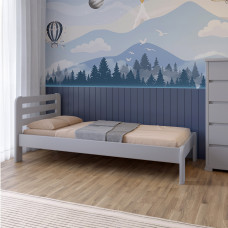 Кровать детская Mebigrand Ливия Светло-серый (RAL 7040) 120х190 см (MBG-2664)