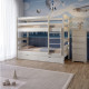 Двухъярусная детская кровать Mebigrand Чикаго Мини Айвори (S0505Y30R) 90х190 см с ящиками (MBG-15588) - фото 1