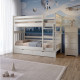 Двухъярусная детская кровать Mebigrand Скандинавия Мини Айвори (S0505Y30R) 80х190 см с ящиками (MBG-16346) - фото 1