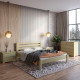 Двуспальная деревянная кровать Mebigrand Колумбия Оливковый (RAL1020) 160х200 см (MBG-3342) - фото 1