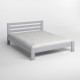 Двуспальная деревянная кровать Mebigrand Колумбия Светло-серый (RAL-7040) 160х200 см (MBG-2045) - фото 2