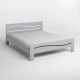 Полуторная деревянная кровать Mebigrand Неаполь Светло-серый (RAL7040) 120х200 см (MBG-3723) - фото 2