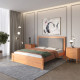 Двоспальне дерев'яне ліжко Mebigrand Торонто Т4 Яблуня/Аляска 93 (сірий) 140х200 см (MBG-9232) - фото 1