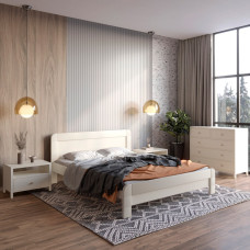 Полуторная деревянная кровать Mebigrand Тоскана Айвори (S0505Y30R) 120х200 см (MBG-1649)
