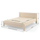 Полуторная деревянная кровать Mebigrand Тоскана Айвори (S0505Y30R) 120х200 см (MBG-1649) - фото 3