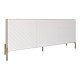 Комод с золотыми металлическими ножками LION Амарант 168x40x76,5 см Бетон Style/Белый (LION-041955) - фото 2