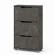 Тумба для взуття з ящиками LION ТО-2 70,4x28,2x123,4 см Бетон темний (LION-045316) - фото 2
