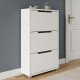 Тумба для обуви с ящиками LION ТО-2 70,4x28,2х123,4 см Нимфея Альба (LION-045356) - фото 1
