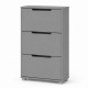 Тумба для обуви с ящиками LION ТО-2 70,4x28,2х123,4 см Серая Мышь (LION-045364) - фото 2