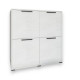 Тумба четырехдверная LION Краш 82x43x86 см Бетон style (LION-041767) - фото 2