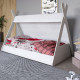 Детская кроватка с балдахином LION Инди Бетон Style (LION-041430) - фото 1