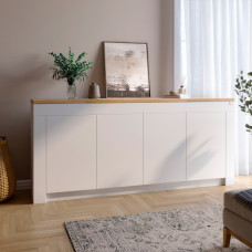 Великий комод LION Ларрі-1 Нiмфея альба (білий)/Дуб Аппалачі (LION-041009)