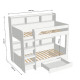 Комплект кровать двухъярусная LION Майнкрафт и Матрас Koala Oasis 90х190 см (LION-041530-ISM-051394) - фото 4
