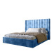 Двуспальная кровать LION Нино 160x200 см SILK 503 Темно-синий (LION-045050) - фото 2