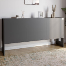 Комод-2 з 3 дверима LION Нобу 160х34х80 см Антрацит (LION-042217)