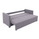 Диван прямой Мекко Monaco 2170х930 Bonel Standart Hard Plus II категория Allure Premium Light Grey - фото 4
