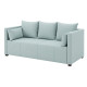 Диван прямой Мекко Monaco 2170х930 Bonel Standart Hard Plus III категория Austin 16 Aqua - фото 3